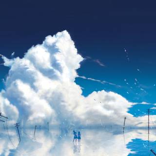 Anime outdoors wallpaper