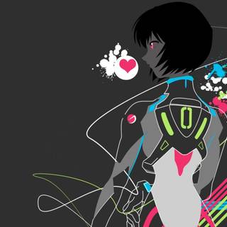 Anime neon PC wallpaper