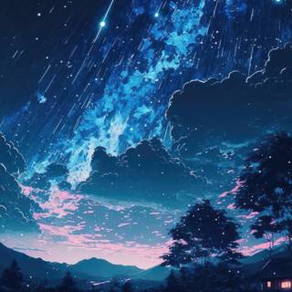 Chill anime nature 4k wallpaper