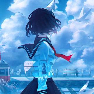 Anime outdoors wallpaper