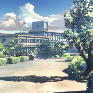 Anime outdoors wallpaper