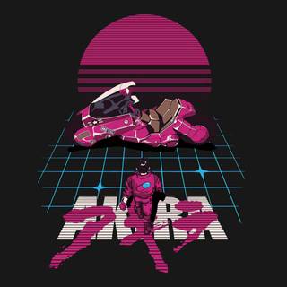 Anime neon PC wallpaper