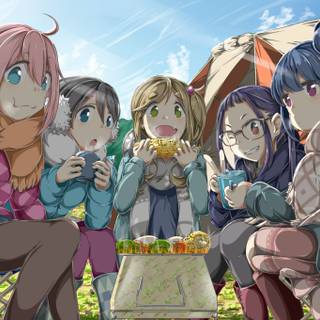 Anime outdoors wallpaper