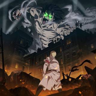 Attack On Titan dark desktop wallpaper