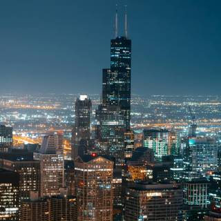 City skyline iPhone wallpaper