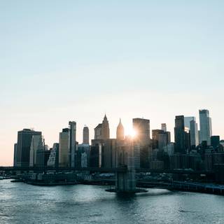 City skyline iPhone wallpaper