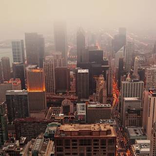 City skyline iPhone wallpaper