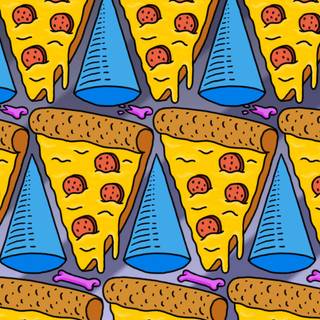 Pizza phone wallpaper