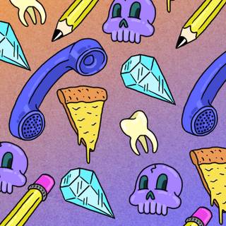 Pizza phone wallpaper