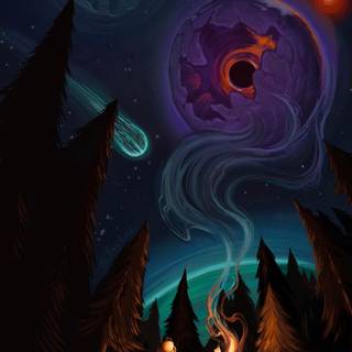 Outer Wilds phone wallpaper