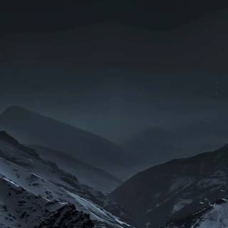 Dark landscape iPhone wallpaper