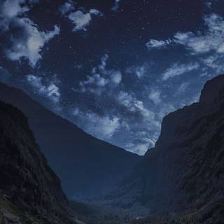 Dark landscape iPhone wallpaper