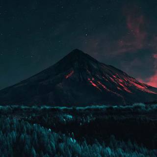 Dark landscape iPhone wallpaper