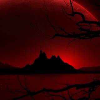 Dark landscape iPhone wallpaper