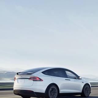 Tesla Model X iPhone wallpaper