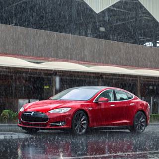 Tesla Model X iPhone wallpaper