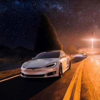 Tesla Model X iPhone wallpaper