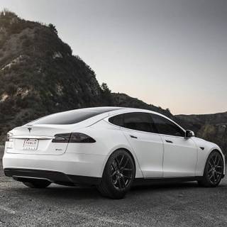 Tesla Model X iPhone wallpaper