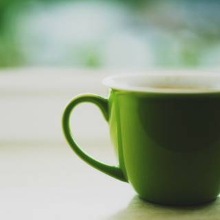 Green coffee wallpaper
