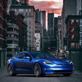 Tesla Model X iPhone wallpaper