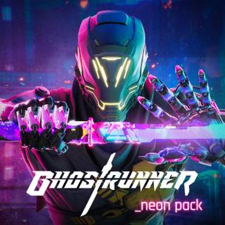 Neon ghost 4k wallpaper