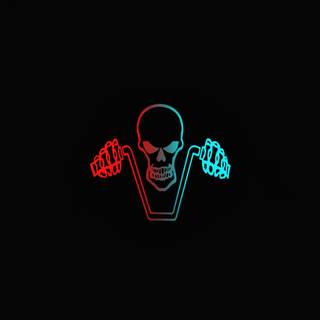 Neon ghost 4k wallpaper