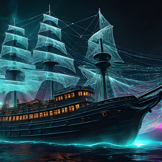 Neon ghost 4k wallpaper