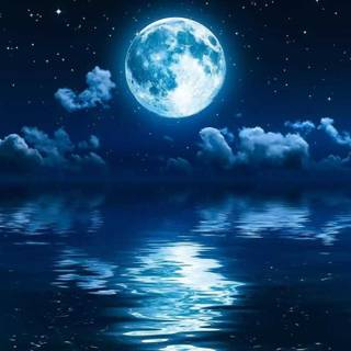 Anime moon phone wallpaper