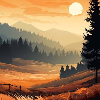 Nature art iPhone wallpaper