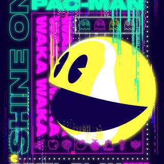 Pac Man iPhone wallpaper