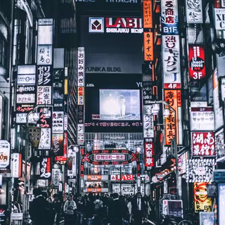 Tokyo night iPhone wallpaper