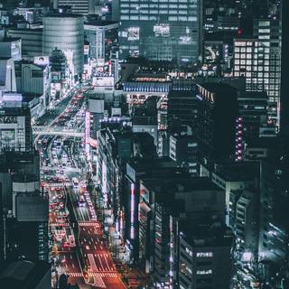 Tokyo night iPhone wallpaper