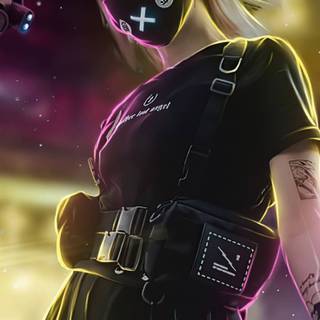 Gamer girl phone wallpaper