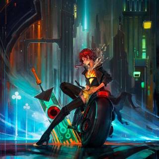 Gamer girl phone wallpaper