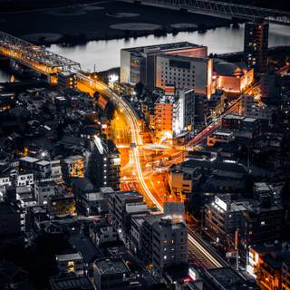 Tokyo night iPhone wallpaper