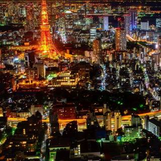 Tokyo night iPhone wallpaper