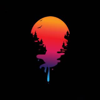 iPhone drippy wallpaper