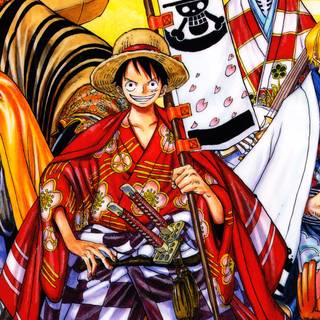 One Piece Wano phone wallpaper