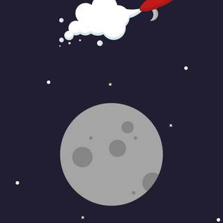 Minimal space phone wallpaper