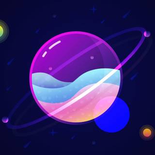 Minimal space phone wallpaper