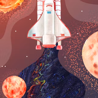 Minimal space phone wallpaper