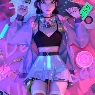 Phone anime girls wallpaper