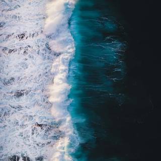 Ocean waves phone wallpaper