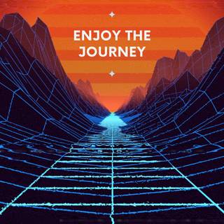 Retro sunset phone wallpaper