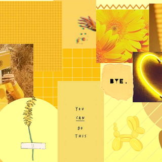 Y2k yellow wallpaper