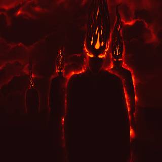 Creepy black wallpaper