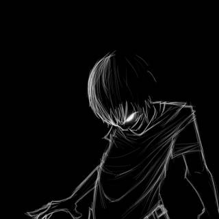 Creepy black wallpaper