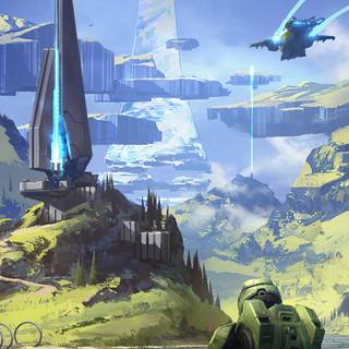Halo iPhone HD wallpaper