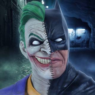 Half and half desktop wallpaper