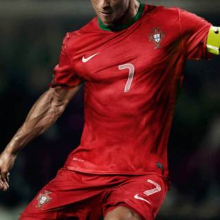 Ronaldo kick iPhone wallpaper